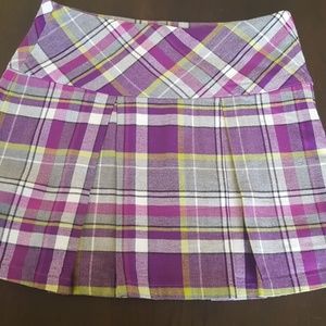 Janie And Jack size 6 purple plaid skirt